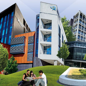 One of the murals showcases some of the university campuses 