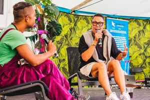 Gok Wan at Camp Bestival Photo by Alex Laurel