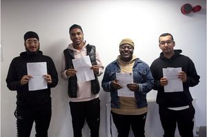 Students celebrate at Shireland Collegiate Academy