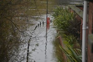 Shrewsbury starts to flood.