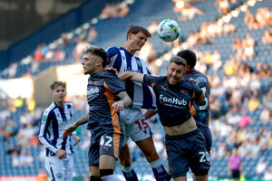 Caleb Taylor was a really dominant figure and impressed - but gave away a needless foul for the decisive penalty deep into stoppage time. (Photo by Adam Fradgley/West Bromwich Albion FC via Getty Images)