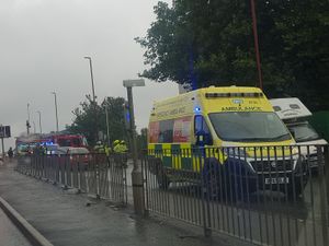 Supporting image for story: Injured passenger cut free after crash near Merry Hill