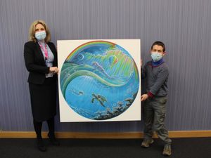 Supporting image for story: Stunning artwork created to celebrate nation’s health workers donated to Shropshire hospital