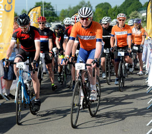 Ian Austin sets off on the Round the Wrekin ride