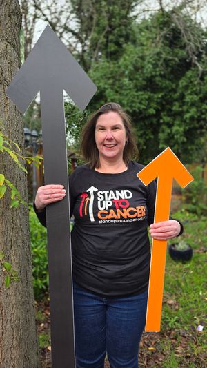 Jo Day is supporting this year's Stand Up To Cancer campaign by highlighting a new Screening Checker to help people work out if they're up to date with their cancer screenings.