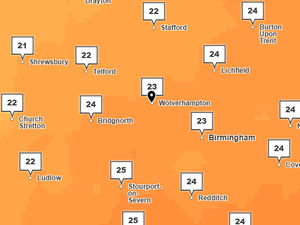 Supporting image for story: West Midlands weather forecast: Warm temperatures to continue this week despite 'scattered showers'