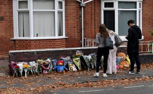 Many people have visited the address to leave flowers and notes for the children's family