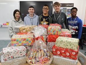 Supporting image for story: Telford College students spread festive cheer with Christmas gift donations to local charity
