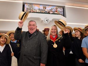 Supporting image for story: Walsall's iconic 'Three Men in a Boat' automaton restored and proudly on display at Saddlers Shopping Centre