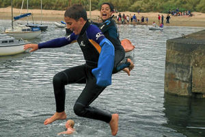 Brook on holiday. The youngsters recovery has amazed doctors.