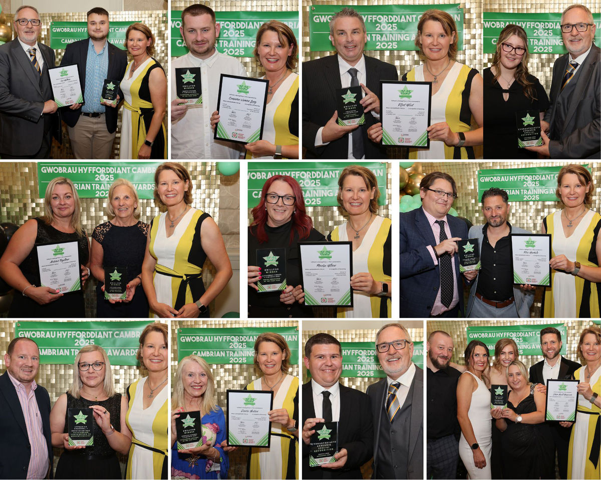 Awards recognise leading Welsh training company’s apprenticeship stars