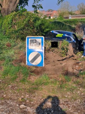 Multiple fire crews and police teams attended the incident along the A495. Picture: Oswestry and Ellesmere Police.