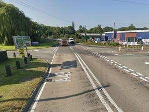 Supporting image for story: Three-car crash partially blocks A49 at junction with cross-country road