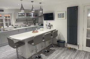 The inside is perfect for entertaining