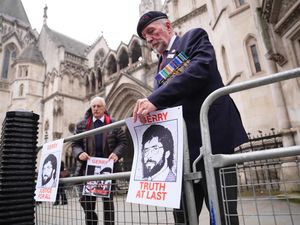 Supporting image for story: Gerry Adams arrives at High Court for bombings trial