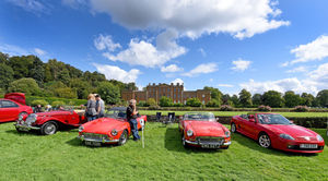 Hundreds of cars on show at The Classic and Retro Show at Himley Hall.