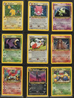 Complete Pokemon first edition Neo Revelation set sold for £3,400.