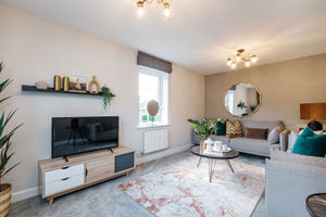 The lounge at one of Poppy Fields' show homes