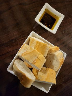 Bread and olive oil