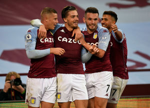Aston Villa's Jack Grealish celebrates