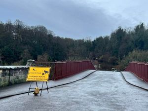 Supporting image for story: Warning signs put up in response to reports of motorcyclists crossing famous Iron Bridge