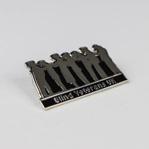 One of the Blind Veterans pin badges