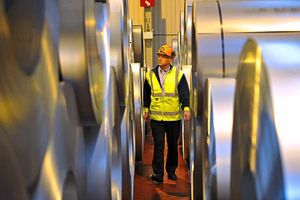 Operations boss Andy Shelton checks the machinery