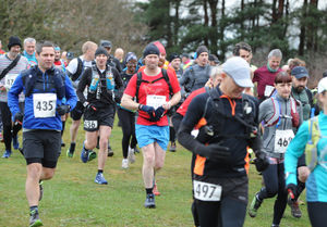 Taking part in the Cannock Chase Trig Point Race, at Milford Common, Stafford