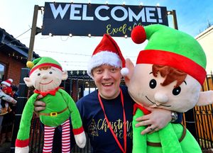 Associate pastor Dan Lee of Excel Church, Bilston, prepares to greet families.