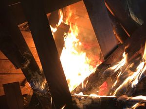 Supporting image for story: Arson investigation after 'dens' set on fire in Market Drayton woods