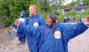 Tessa continued to support her fellow competitors after ending her own swim