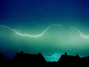 Supporting image for story: Bolt out of the blue as freak weather hits region