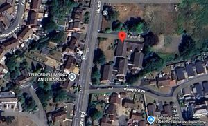 Aerial picture of the Farcroft site in North Road, Wellington. Picture: Google Maps