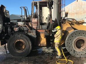Supporting image for story: Firefighters tackle vehicle fire at Much Wenlock quarry