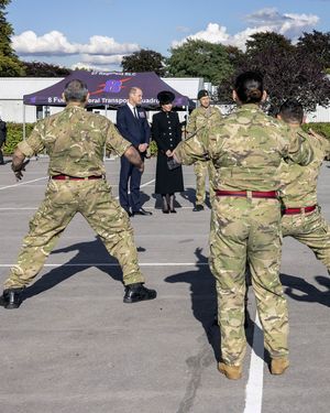 The Prince of Wales and Duchess of Cornwall at ATC Pirbright