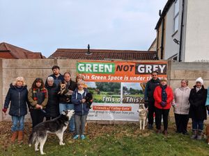 Supporting image for story: Colley Gate campaigners fight against green space being built on