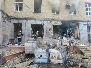 Supporting image for story: Russian attack on Ukrainian medical centre leaves nine dead