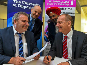 Supporting image for story: In pictures: Celebrations launch university's new Telford centre