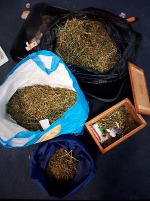 Drugs seized during the arrests. Photo: @LpptNWestMercia