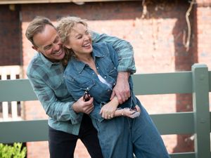 Supporting image for story: Kylie Minogue steps back into Charlene’s overalls in Neighbours finale photos