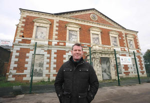 Councillor Richard Marshall outside the grand Grade II listed Lightwoods House in Lightwoods Park, Smethwick