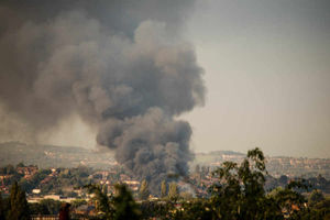 The scene over West Bromwich. Pic: Daniel Pugh