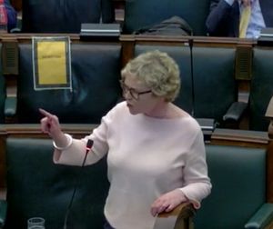 Birmingham councillor Sam Forsyth speaks at a meeting on Tuesday, January 27. Taken from council webcast.