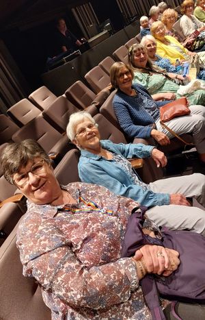 Before the meeting in Theatre Severn