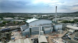 A huge Enfinium decarbonisation centre, which is being built off Kelvin Way and can be seen by drivers on the M5. It will decarbonise non recyclable rubbish and power homes around the nearby areas.