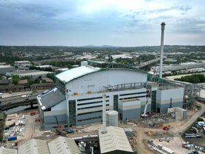 Supporting image for story: Watch as work continues on new £500 million waste facility factory near West Bromwich