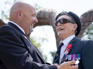 Supporting image for story: Blind veteran awarded new medals after they went missing on M6