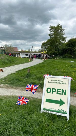 Supporting image for story: VE Day celebrations at Craven Arms Community Gardens