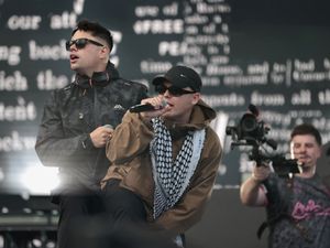 Supporting image for story: Kneecap criticise DUP and Alliance and say it is ‘good to be home’ in Belfast