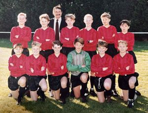 The Spartans in 1987 with Bob